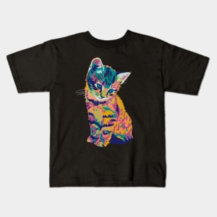 Colorful Kitten Kids T-Shirt